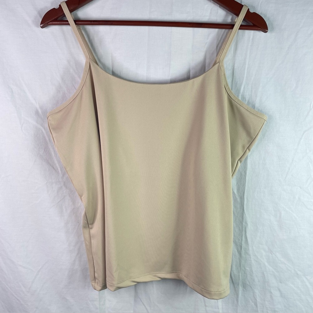 Vintage Chadwick's Womens' Sleeveless Tank Top Casual Size XL Tan Business